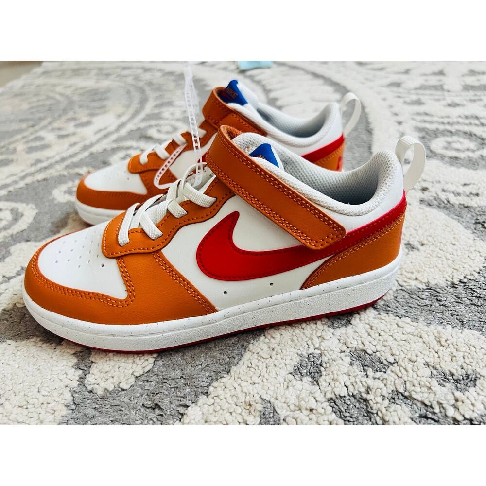 NEW❤️Nike Court Borough Low 2 'Sail Hot Curry' sz2 - Picture 2 of 12
